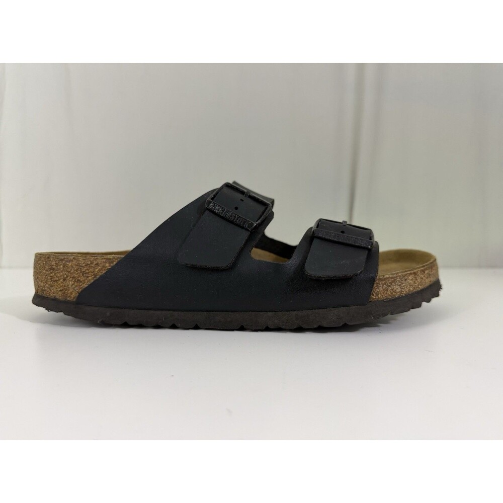 Birkenstock Arizona Birko-Flor Black Sandal Two Strap EU 41 W10-10.5 M8-8.5 - Picture 10 of 12